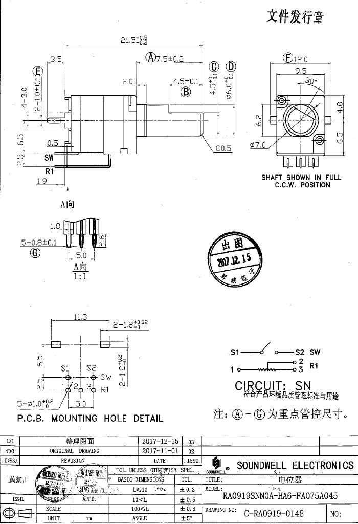 RA09可調(diào)電位器